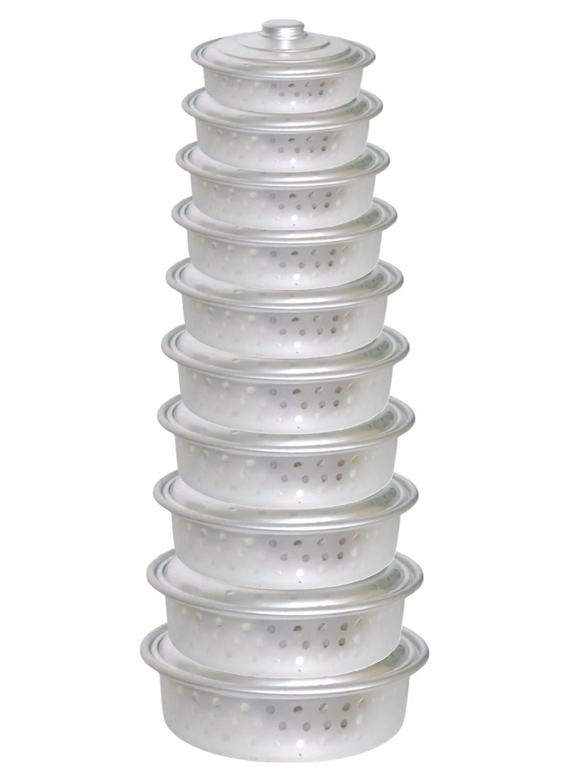 RAJ 10 small flat pots - Image 1